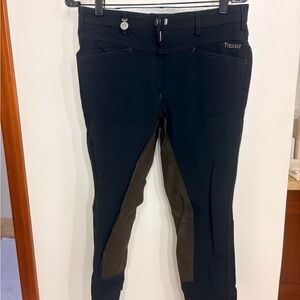 Pikeur full seat regular length, Women's Black and Brown riding Breeches